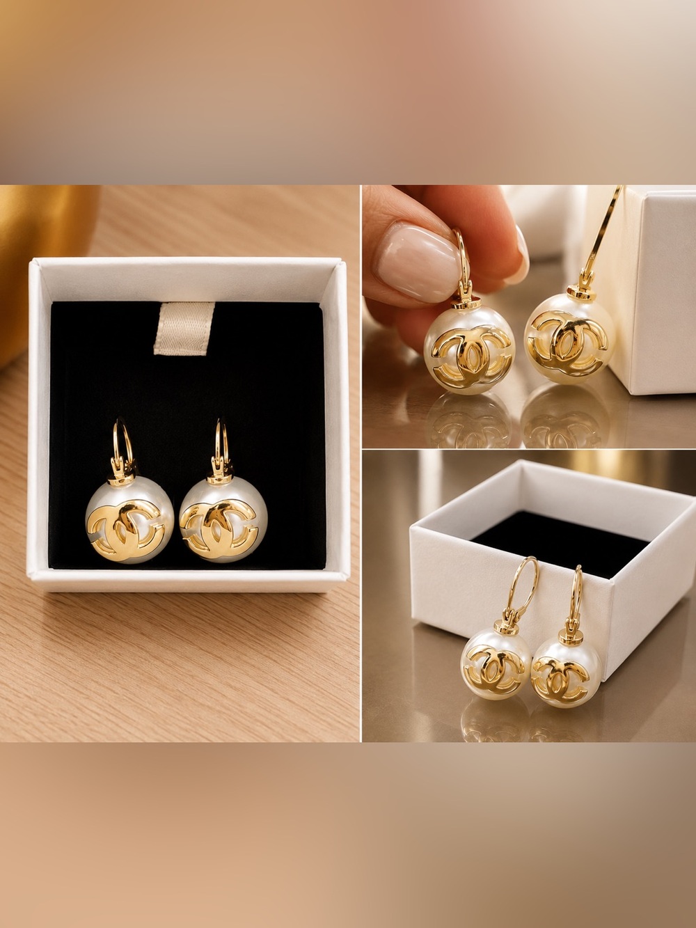 Gorgeous pearl drop earrings